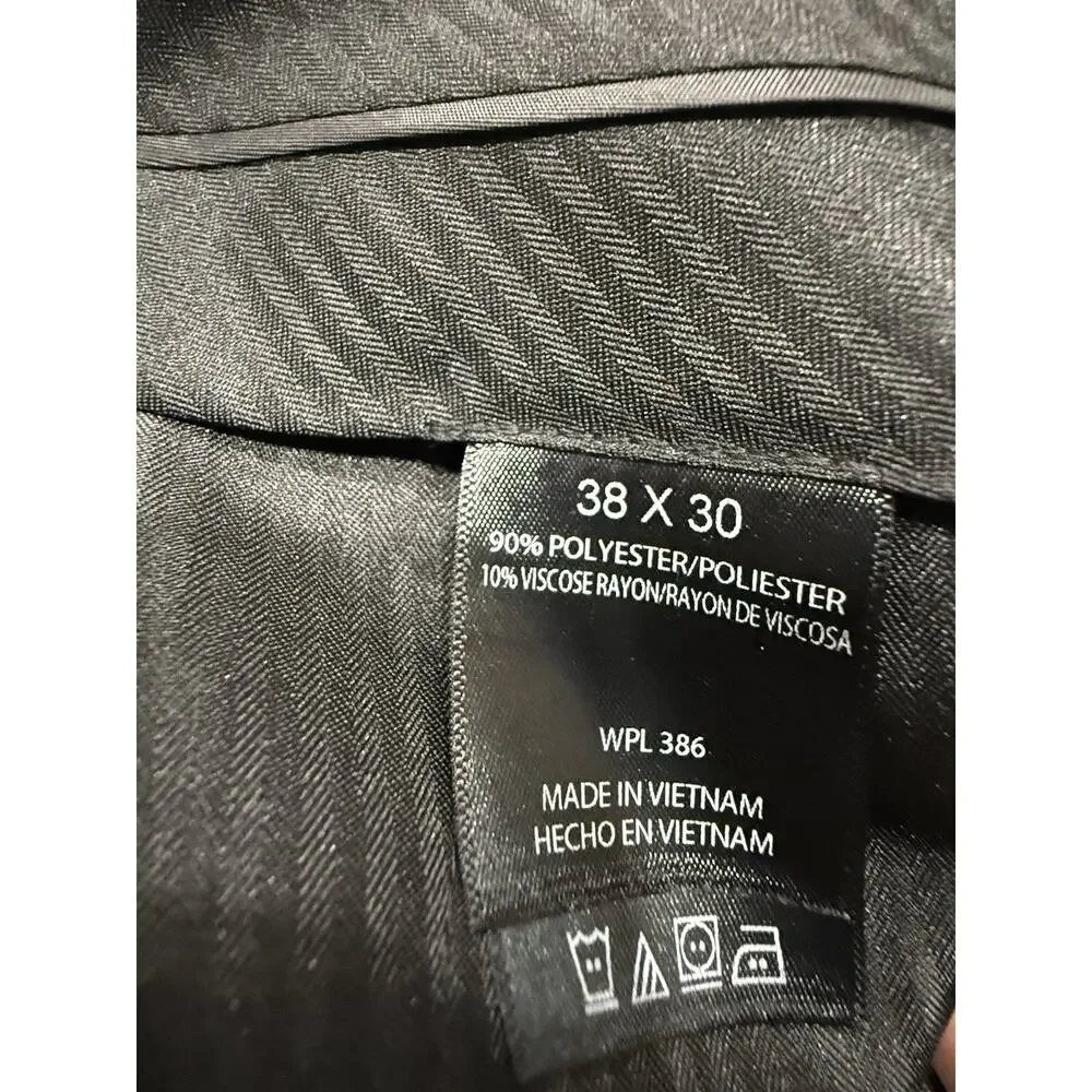 Men’s‎ Kenneth Cole Reaction Stretch Dress Pants Grey 38x30